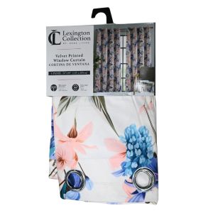 Velvet Printed Window Curtain – 54
