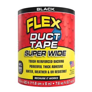 Flex Duct Tape Super Wide Black 4.6