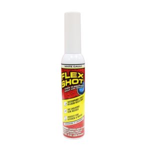 Flex Shot White Caulk 8 oz Thick Rubberized Sealant 1Ea 6266985