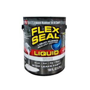 Flex Seal Liquid Rubber Sealant – White, 1 Gallon