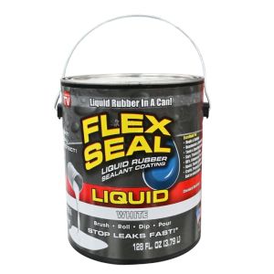 Flex Seal Liquid Rubber Sealant – White, 1 Gallon