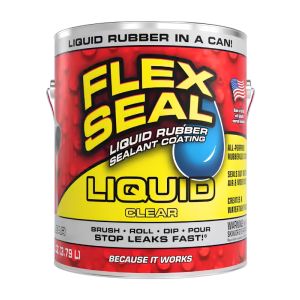 Flex Seal Liquid Rubber Sealant Coating Clear- 1 Gal