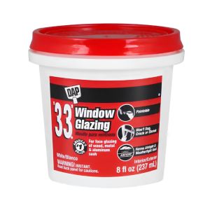 DAP 33 Window Glazing White 8 fl oz
