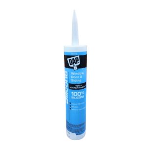 DAP 100% Silicone Window, Door & Siding Sealant – White