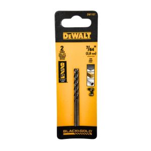 DeWALT Black & Gold Drill Bits, 7/64