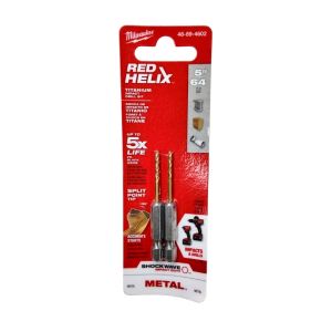 Milwaukee SHOCKWAVE Red Helix Titanium Impact Drill Bit Set – 5/64 in (2 Pack)