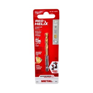 Milwaukee SHOCKWAVE Red Helix Titanium Impact Drill Bit – 3/16 in.