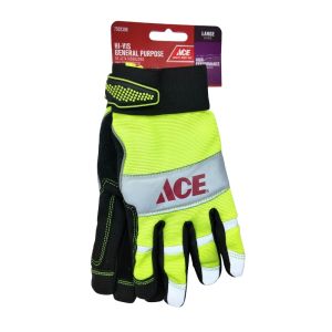 Ace Hi-Vis General Purpose Work Gloves – Large