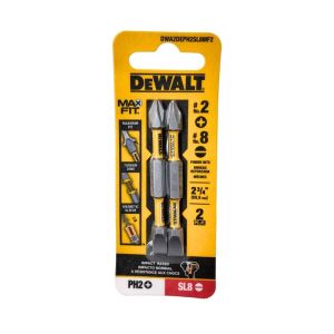 DEWALT MAXFIT PH2 & SL8 Impact Power Bit Set – 2-3/4 in. (2-Pack)