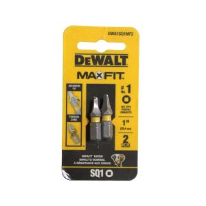 DeWalt MAXFIT SQ1 Impact Rated Bit Tips 2pk 1Ea 2029845