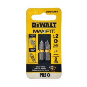EWALT MAXFIT PH2 Phillips Impact Power Bit Set – 1 in. (2-Pack)