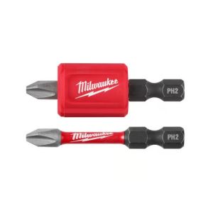 Impact Phillips #2 Insert Bits with Magnetic Bit Holder (2-Piece Set)