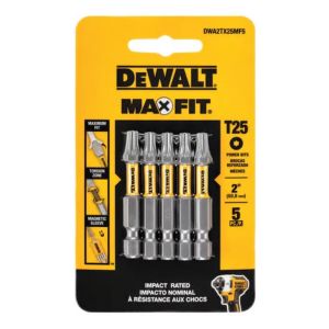 DeWALT MAXFIT T25 Torx Impact Driver Bits 2