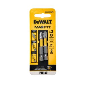 DEWALT MAXFIT PH3 Impact Screwdriver Bits – 2