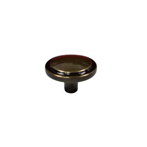 Creeden Allison Cabinet Knob – Burnished Brass, 1-1/4 in.