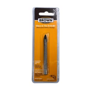 Brown Glass & Tile Drill Bit 3/8