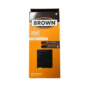 Brown Solid Steel Ball Bearing Hinges, 4
