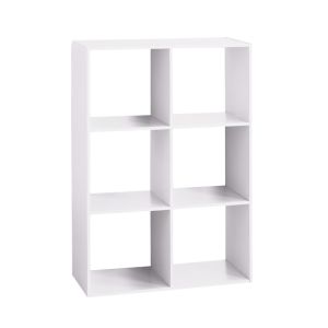 6-Cube Storage Organizer White Finish67.7x32x100.5cm 1 Ea 277755