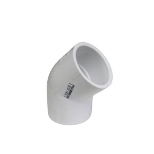  Daco Pvc 45 Degree Elbow Sch-40 1 1/2 In White 1 Each 851036