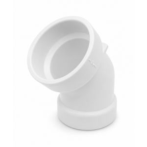 Daco Pvc 45 Degree Elbow Down Waste Vent 2 In White  1 Each  851691