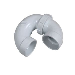 PVC 90 Degree Elbow Pressure Reducing 1 1/2 In -White