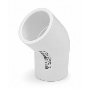 PVC 45° Elbow Fitting White- 1