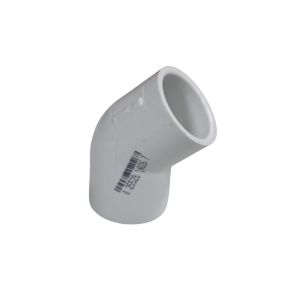 PVC 45° Elbow Fitting White- 1