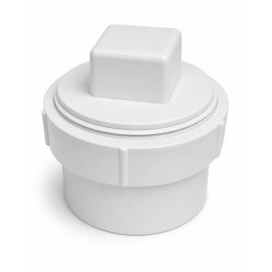  Daco Pvc Clean-Out Plug and Adapter 3 In White 1 Each