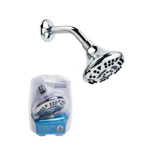 OakBrook Chrome PVC 5 settings Wallmount Showerhead 1.8 gpm