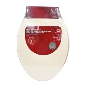 Ace Molded Wood Elongated Toilet Seat – White 19