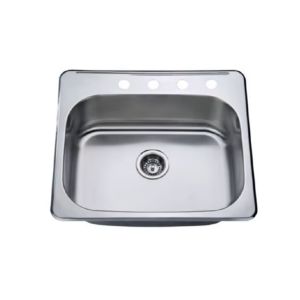 StainlessSteel Sink, Single Bowl, 25x22, 6