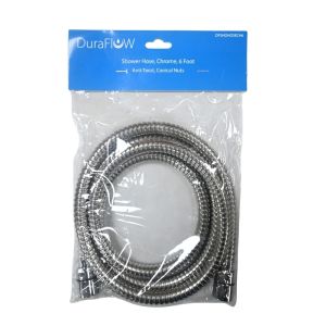 Duraflow Shower Hose Chrome 6 ft – Anti-Twist