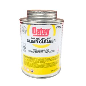 Oatey Clear Cleaner For ABS/CPVC/PVC 8 oz Clear 1 Each 49793