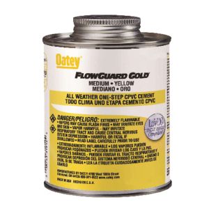 Oatey FlowGuard Gold All Weather Cement For Cpvc 4 Oz Yellow 1 Each 429