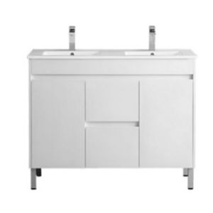 PVC Floor Standing Cabinet W/Porcelain Basin 1200x460x880mm