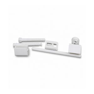 Toilet seat hinge&rod wht