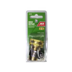 Ace Threaded Hose Repair  Coupling Barb Female  3/4 In Brass