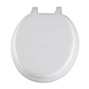 Mayfair Round Soft Cushioned Toilet Seat 14 5/8 In White 1 Each 45226