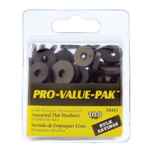 Assorted Flat Washers (100-Pack)
