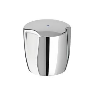Chrome Faucet Handle – Round with BChrome Faucet Handle – Round witlue Indicator