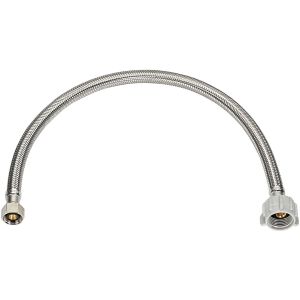 Ace Toilet Compression Flex Supply line 3/8x7/8x16 In Stainless Steel 1 Eac