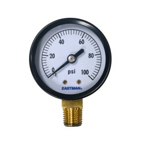 Hardware Plus Water Pressure Test Gauge 0–100 PSI (Dual Face)