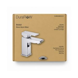DURA Bristol Mono Basin Mixer Chrome 1Ea