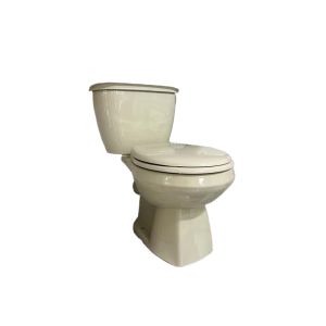TOILET SET BOWL/TANK WITH SEAT P-TRAP/BONE