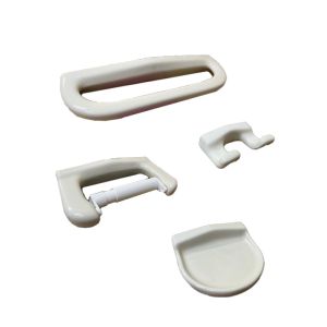 4-Piece Ceramic Bathroom Accessory Set – Off-White