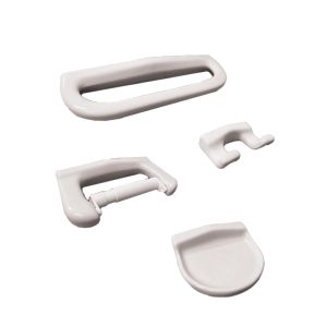 4-Piece Ceramic Bathroom Accessory Set – White