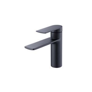 Matte Black Single-Handle Bathroom Mixer Faucet