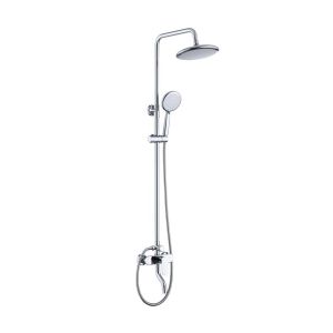 Chrome Dual Shower System W/ Rain Shower Head & Handheld Sprayer