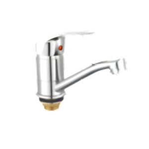 Single-Handle Chrome Faucet W/ Swivel Spout