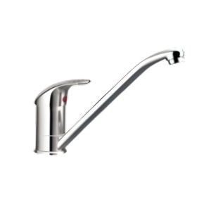 Single-Handle Kitchen Faucet with Long Spout – Chrome Finish-MQ-56